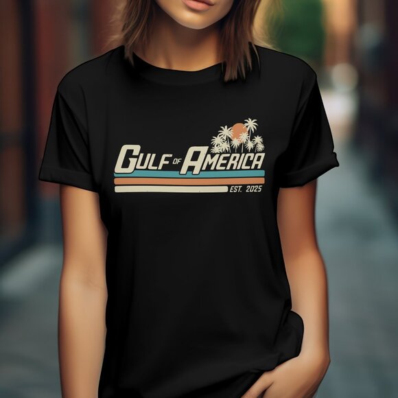 Gulf Of America Retro Vibes T-shirt Black - Picture 2 of 3